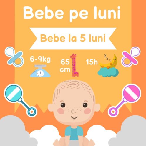 Bebelușul la 5 luni: somn, alimentație, suplimente, activități